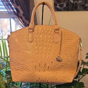 Brahimin Crocodile-Embossed Women's Bag